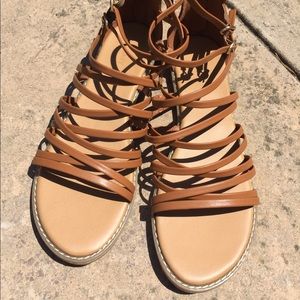 Ankle gladiator sandals